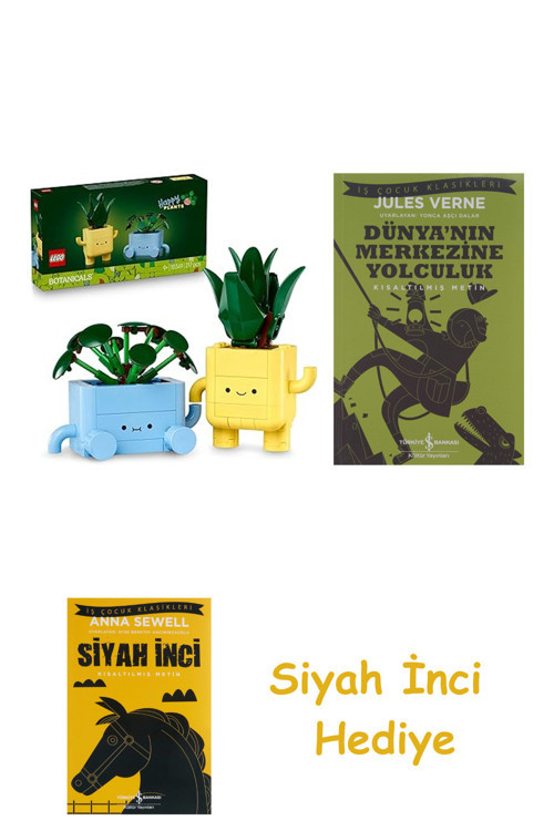 Botanicals Mutlu Bitkiler 10349 - Renkl + Dünyanın Merkezine Yolculuk + Siyah İnci Hediye