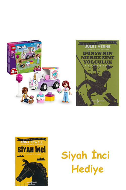 Friends Tek Boynuzlu At Pasta Dağıtım A + Dünyanın Merkezine Yolculuk + Siyah İnci Hediye