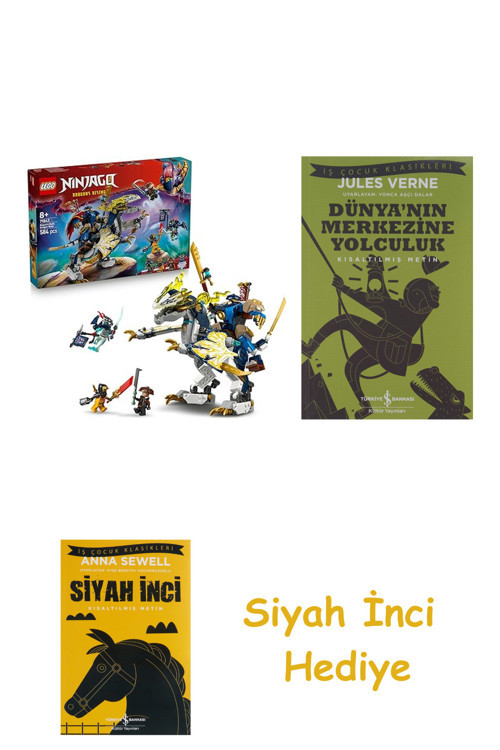 Ninjago Rogue’Un Robot Ejderha Binicisi + Dünyanın Merkezine Yolculuk + Siyah İnci Hediye