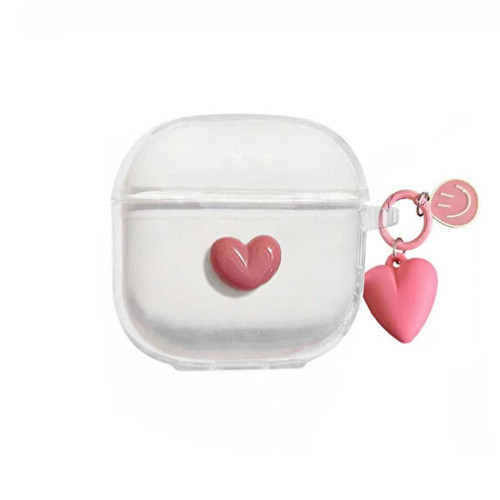 Galaxy Buds 3 FE Uyumlu Kalp Figürlü Silikon Koruma Kılıfı