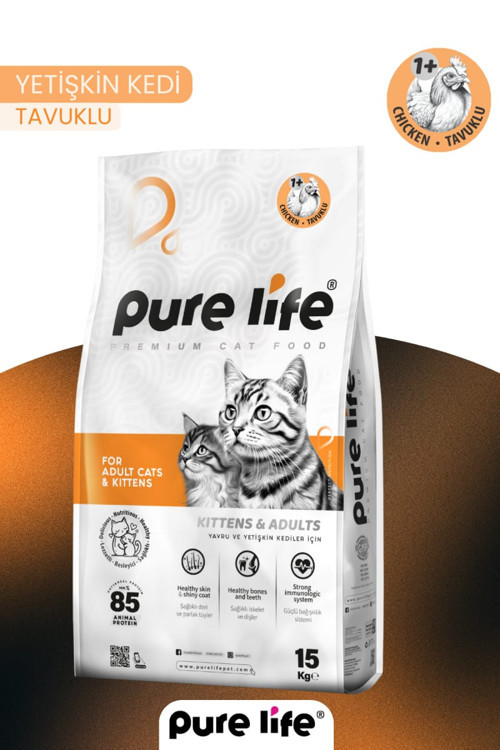 Tavuklu Yetişkin Kedi Maması 15 KG