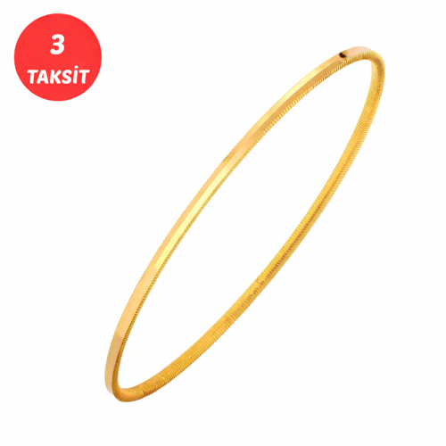 15 Gram 22 Ayar Oluklu Ajda Bilezik - 22 / Altın