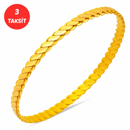 15 Gram 22 Ayar Adana Burma Bilezik - 22 / Altın