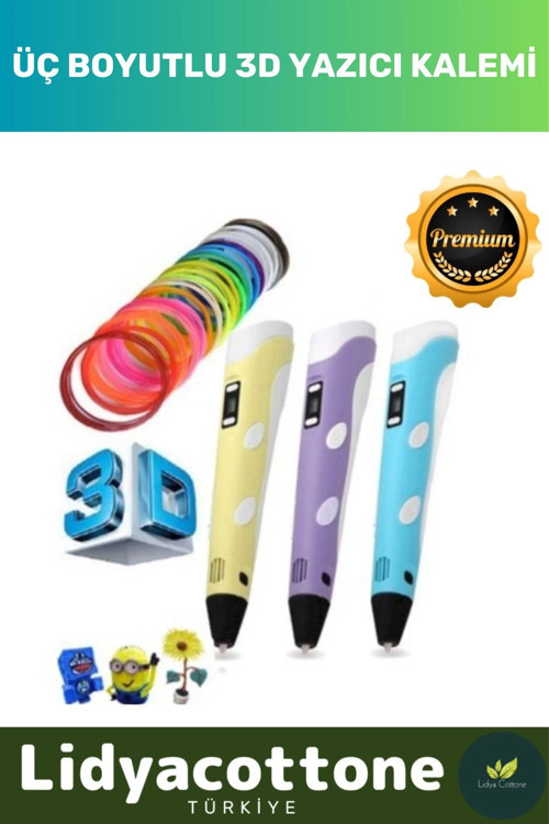 3d Pen Üç Boyutlu Yazıcı Kalem Printer Özel Üretim Bükülebilir ABS Plastik 3D Çocuk Renkli Filament