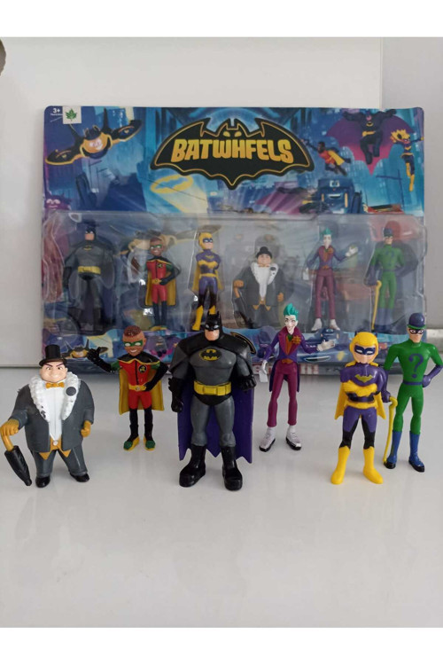 Smilechild Avengers Süper Kahramanlar Figür Oyuncak Seti boyları 9-11 cm arasındadır