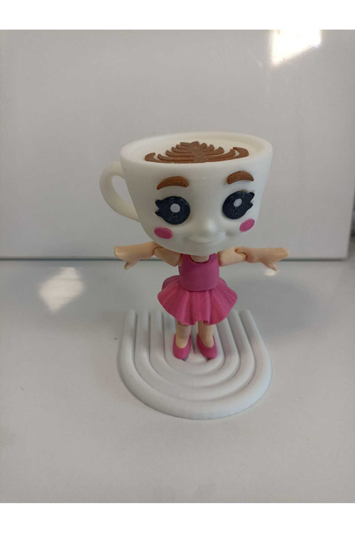 Smilechild Ballerina capuchina Brainrot Figür Oyuncak Tung Tung Sahur Ailesi