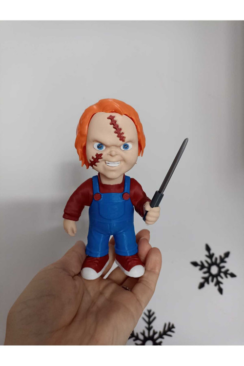 Smilechild 15 CM BÜYÜK BOY Halloween Chucky Figür Oyuncak