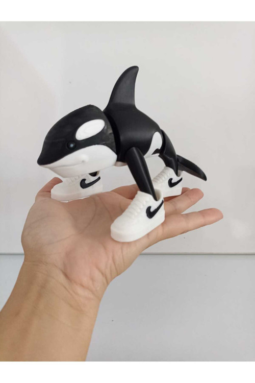 Smilechild Orcalero Orcala Brainrot Figür Oyuncak Tung Tung Sahur buyuk boy 12 cm
