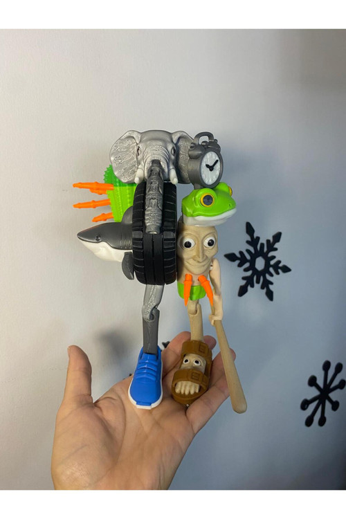 Smilechild La Grande Combinazione Tung Tung Tung Sahur Ailesi Figür Oyuncak 20 cm Brainrot