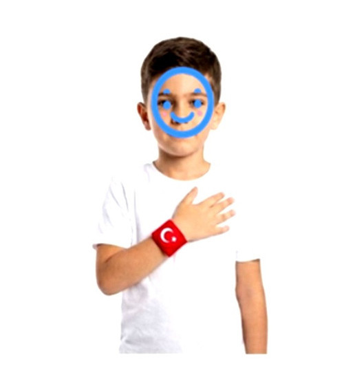 Bayrak Bileklik Bez Ayyıldızlı Bileklik - 3 adet