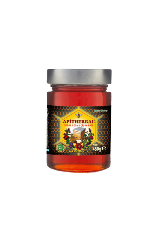 Apitherbal Doğal Süzme Çiçek Balı 450 g