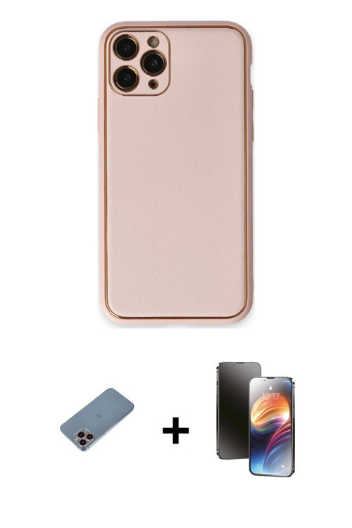 ieg™ iPhone 11 Pro Kılıf Yadigar Klasik - Siyah 3D Antistatik Mat Seramik Nano Ekran Koruyucu + Pemb