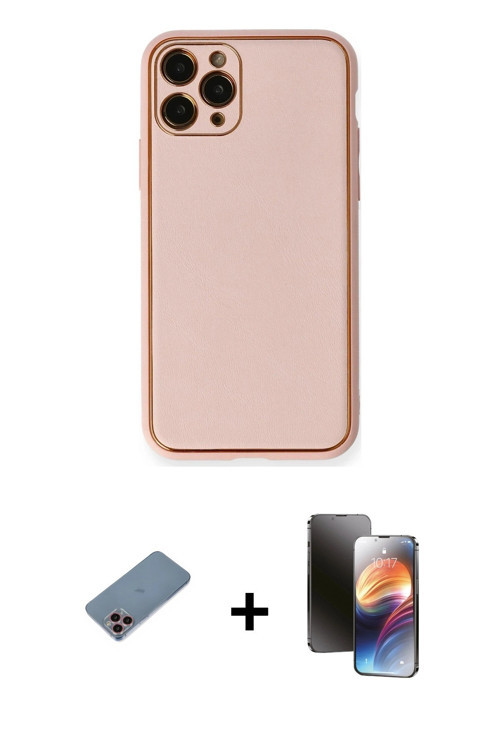 ieg™ iPhone 11 Pro Kılıf Yadigar Klasik - Siyah 3D Antistatik Mat Seramik Nano Ekran Koruyucu + Pemb