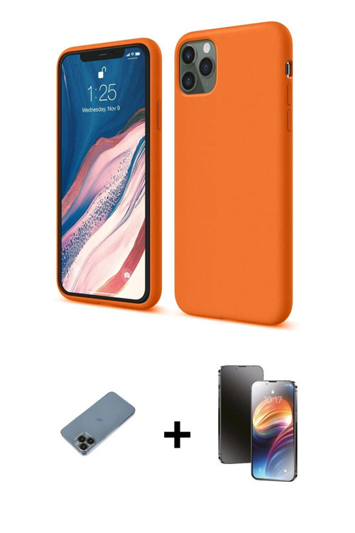 ieg™ iPhone 11 Pro Kılıf Kozmos Yansıma Özel Seri - Siyah 3D Antistatik Mat Seramik Nano Ekran Koruy