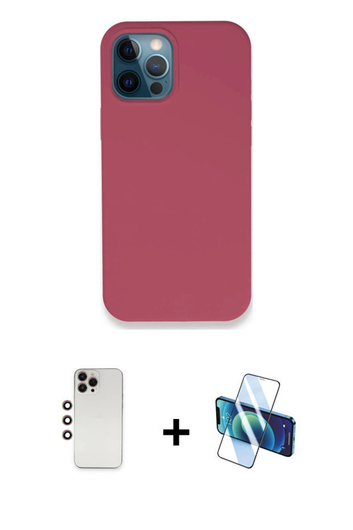 iPhone 12 Pro Kılıf Zirve Modern Özel Seri - Siyah 3D Antistatik Seramik Nano Ekran Koruyucu +