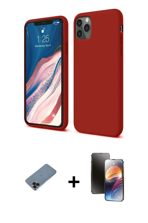 ieg™ iPhone 11 Pro Kılıf Kozmos Yansıma Özel Seri - Siyah 3D Antistatik Mat Seramik Nano Ekran Koruy