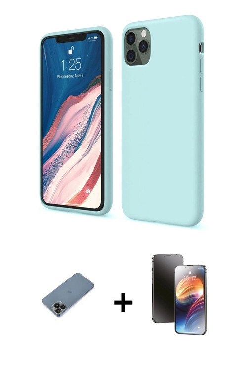 ieg™ iPhone 11 Pro Kılıf Kozmos Yansıma Özel Seri - Siyah 3D Antistatik Mat Seramik Nano Ekran Koruy