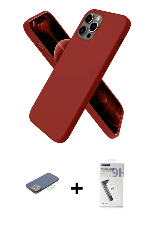 ieg™ iPhone 12 Pro Max Kılıf Kozmos Yansıma Özel Seri - Şeffaf Uv Polymer Nano Ekran Koruyucu + Yeşi