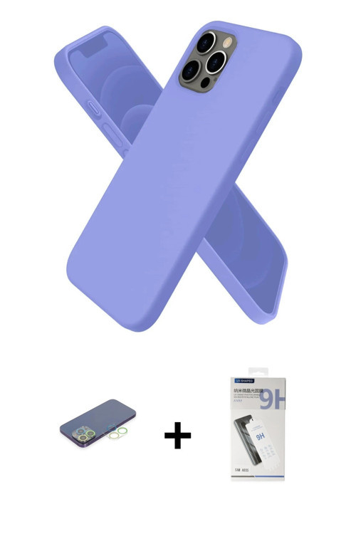 ieg™ iPhone 12 Pro Max Kılıf Kozmos Yansıma Özel Seri - Şeffaf Uv Polymer Nano Ekran Koruyucu + Yeşi