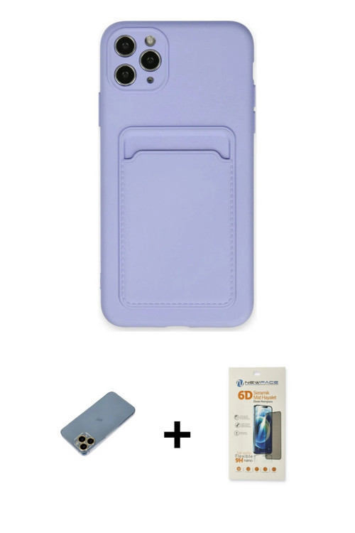 ieg™ iPhone 11 Pro Max Kılıf Vadi Çizgi Prime - Siyah 6D Mat Seramik Hayalet Nano Ekran Koruyucu + G