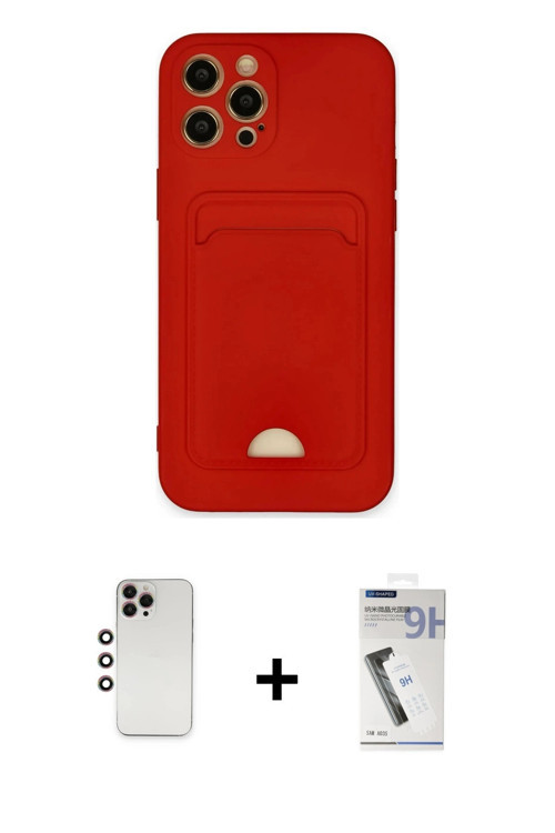 iPhone 12 Pro Max Kılıf Vadi Çizgi Prime - Şeffaf Uv Polymer Nano Ekran Koruyucu + Gökkuşağı Sh