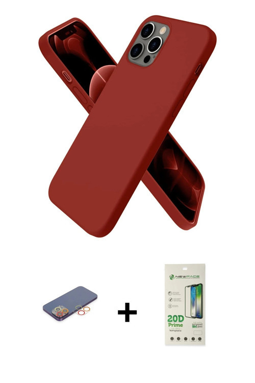 ieg™ iPhone 12 Pro Max Kılıf Kozmos Yansıma Özel Seri - Siyah 20D Premium Cam Ekran Koruyucu + Turun