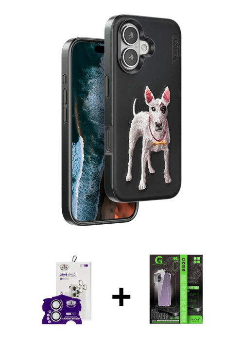 ieg™ iPhone 16 Kılıf Nova Form Koleksiyonu - Şeffaf 360 Full Body Arka Koruyucu + Gümüş Bilvis Titan