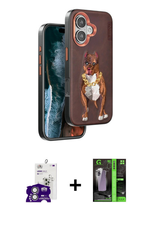 ieg™ iPhone 16 Kılıf Nova Form Koleksiyonu - Şeffaf 360 Full Body Arka Koruyucu + Gümüş Bilvis Titan