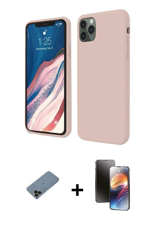 ieg™ iPhone 11 Pro Kılıf Kozmos Yansıma Özel Seri - Siyah 3D Antistatik Mat Seramik Nano Ekran Koruy