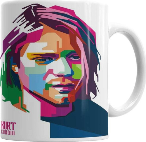 Kurt Cobain Kupa Bardak Porselen
