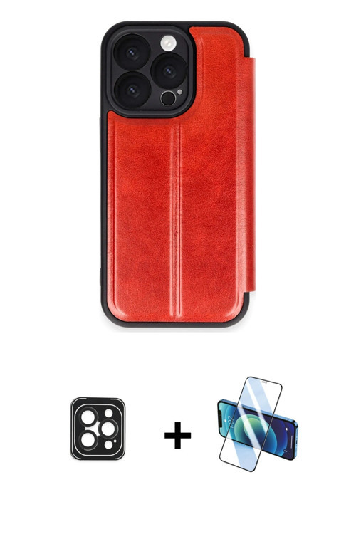 ieg™ iPhone 16 Pro Max Kılıf Zirve Yansıma Serisi - Siyah 3D Antistatik Seramik Nano Ekran Koruyucu