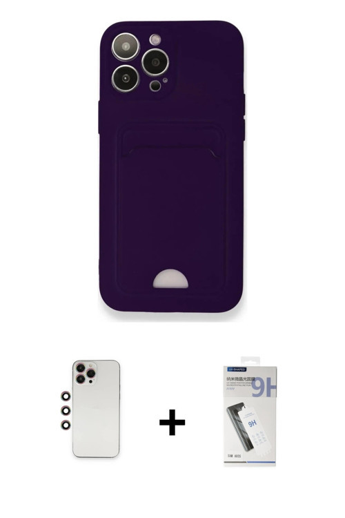 iPhone 12 Pro Max Kılıf Vadi Çizgi Prime - Şeffaf Uv Polymer Nano Ekran Koruyucu + Gökkuşağı Sh