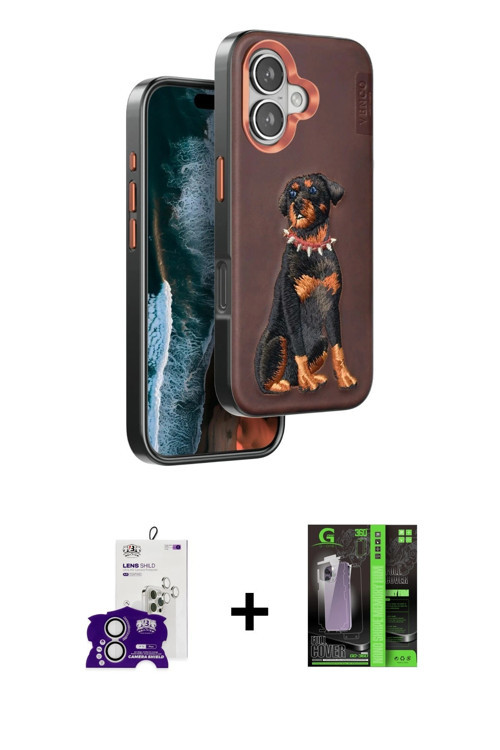 ieg™ iPhone 16 Kılıf Nova Form Koleksiyonu - Şeffaf 360 Full Body Arka Koruyucu + Gümüş Bilvis Titan