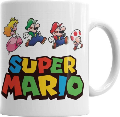 Super Mario Kupa Bardak Porselen