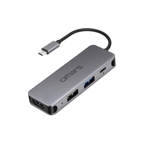 4 Port USB-C Hub 4K HDMI Video Transferi USB 3.1 PD USB-A ve Type-C Hub Çoklayıcı Adaptör
