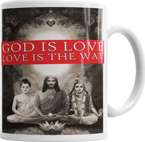Deus E Amor Kupa Bardak Porselen