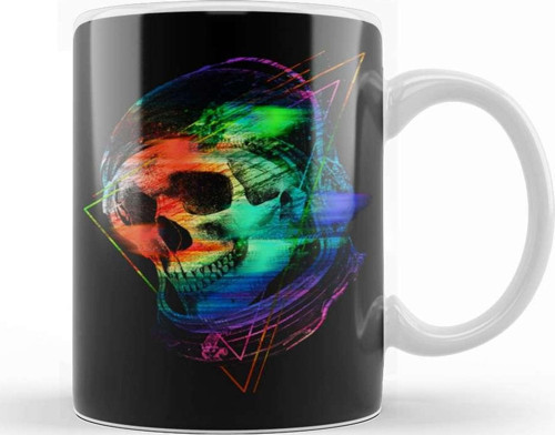 Skull Kupa Bardak Porselen