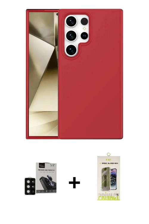 ieg™ Galaxy S24 Ultra Kılıf Kozmos Yansıma Özel Seri - Siyah Joko Magic 5D Hayalet Cam + Siyah PVD M