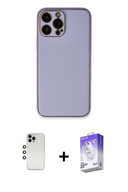 ieg™ iPhone 13 Pro Max Kılıf Yadigar Klasik - Siyah Bilvis 5in1 3D Magic Cam Ekran Koruyucu + Gökkuş
