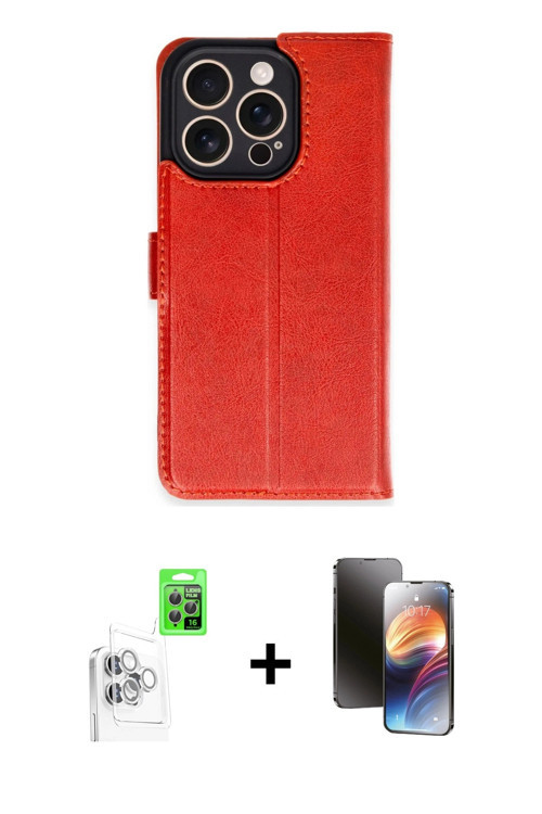 ieg™ iPhone 16 Pro Kılıf Siluet Işık Serisi - Siyah 3D Antistatik Mat Seramik Nano Ekran Koruyucu +