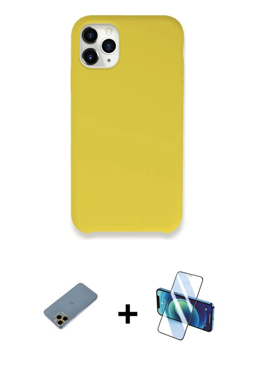 ieg™ iPhone 11 Pro Max Kılıf Zirve Modern Özel Seri - Siyah 3D Antistatik Seramik Nano Ekran Koruyuc
