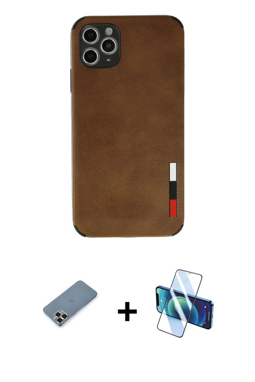 iPhone 11 Pro Max Kılıf Doruk Asil Koleksiyonu - Siyah 3D Antistatik Seramik Nano Ekran Koruyuc