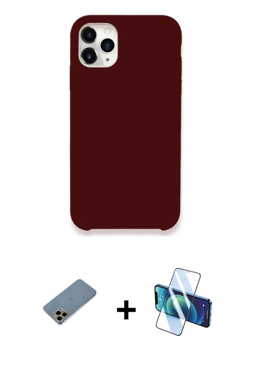 ieg™ iPhone 11 Pro Max Kılıf Zirve Modern Özel Seri - Siyah 3D Antistatik Seramik Nano Ekran Koruyuc