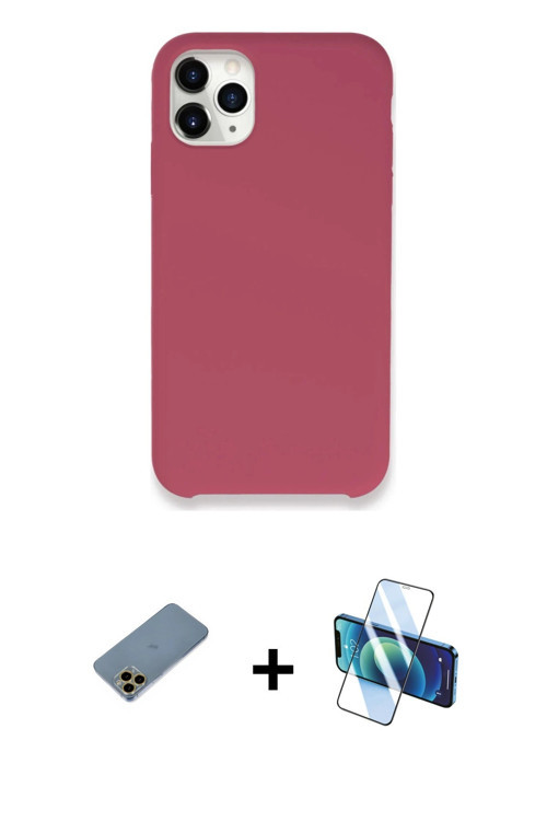 ieg™ iPhone 11 Pro Max Kılıf Zirve Modern Özel Seri - Siyah 3D Antistatik Seramik Nano Ekran Koruyuc