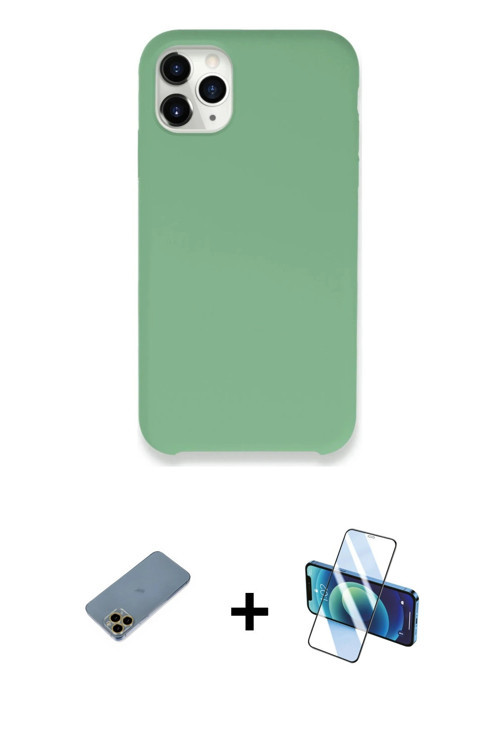 ieg™ iPhone 11 Pro Max Kılıf Zirve Modern Özel Seri - Siyah 3D Antistatik Seramik Nano Ekran Koruyuc