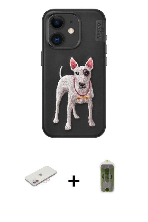ieg™ iPhone 11 Kılıf Nova Form Koleksiyonu - Siyah Joko Magic 5D Hayalet Cam + Pembe Renkli Kamera L