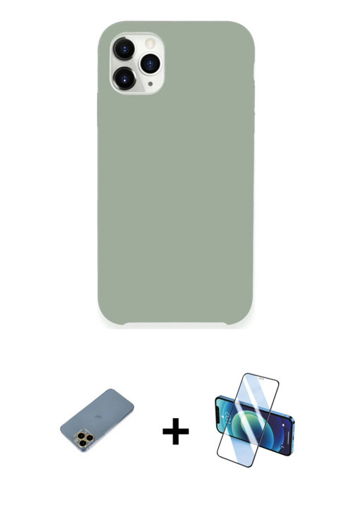 ieg™ iPhone 11 Pro Max Kılıf Zirve Modern Özel Seri - Siyah 3D Antistatik Seramik Nano Ekran Koruyuc
