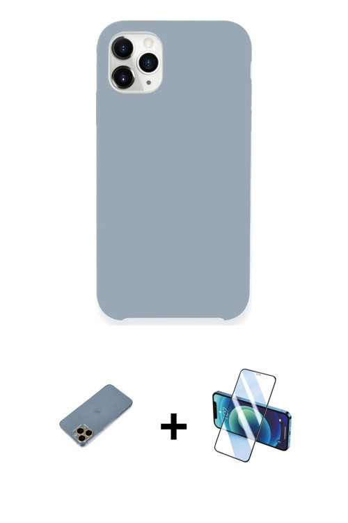 ieg™ iPhone 11 Pro Max Kılıf Zirve Modern Özel Seri - Siyah 3D Antistatik Seramik Nano Ekran Koruyuc