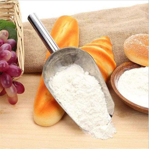 Bakliyat Küreği Paslanmaz Şaşula 825 gr Kuruyemiş Küreği İnox No:4 30 cm