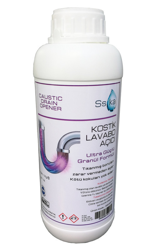 Granüllü Kostik Lavabo, Gider, Boru Açıcı / 1 Kg. / Kutu